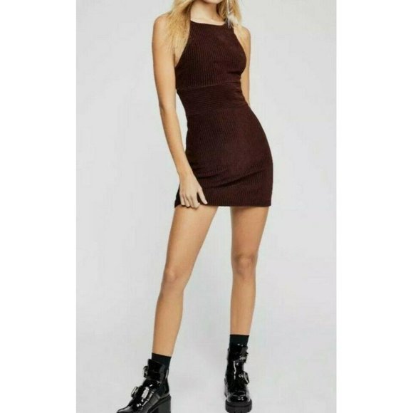 Free People Medium Vivian Mini Dress Plum - Picture 1 of 9